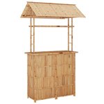 vidaXL Mobilier de bar 3 Pièces Bambou