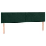 vidaXL Sommier à lattes de lit et matelas Vert foncé 200x200cm Velours
