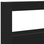 vidaXL Armoire tête de lit avec LED chêne noir 160x17x102 cm