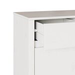 vidaXL Buffet Drammen Blanc 79 x 43 x 75 5 cm Bois de pin massif