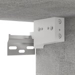 vidaXL Meuble TV mural Gris béton 102x35x35 cm Bois d’ingénierie