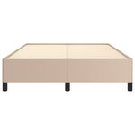 vidaXL Cadre de lit sans matelas cappuccino 140x190 cm similicuir