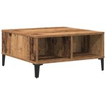 vidaXL Table basse Bois ancien 60 x 60 x 30 cm Bois d'ingénierie