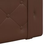 vidaXL Tête de lit suspendue Marron Simili cuir