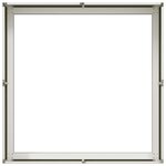 vidaXL Jardinière blanc 80x80x30 cm acier