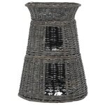 vidaXL Jeu de panier pour chats 3 Pièces avec coussins Gris 47x34x60 cm