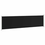 vidaXL Auvent latéral rétractable de patio 600x160 cm noir
