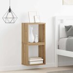 vidaXL Étagères Murales 2 Pièces Chêne artisanal 26 x 15 x 26 cm