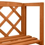 vidaXL Treillis avec étagères 55x30x140 cm Bois de sapin massif