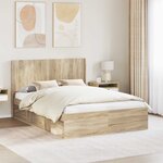 vidaXL Tête de lit Chêne Sonoma Bois d'ingénierie