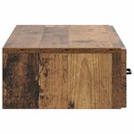 vidaXL Table d'appoint murale 87 5 x 34 5 x 17 cm Bois d'ingénierie