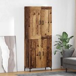 vidaXL Haut Armoire 2 Pièces Bois Ancien Bois d'ingénierie