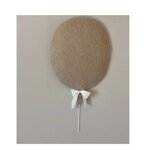 Décoration murale ballon bouclé Marron clair avec LED