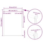 vidaXL Store enrouleur occultant largeur du tissu 90 7 cm polyester