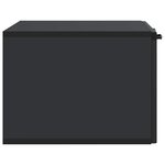 vidaXL Meuble TV mural Noir 59 5 x 41 x 30 cm Bois d'ingénierie