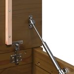 vidaXL Boîte de rangement Marron miel 60x32x45 5 cm Bois massif de pin