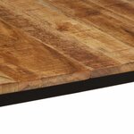 vidaXL Table à manger 160x80x75 cm bois de manguier massif brut