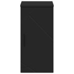 vidaXL Cabinet de salle de bain avec stockage Noir 30 x 31 5 x 61 cm