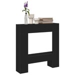 VidaXL Cadre de cheminée chêne noir 81x18x82 cm bois d'ingénierie