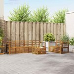 vidaXL Ensemble de canapés d'extérieur 7 pc Naturel