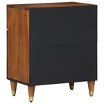 vidaXL Table de chevet 50x33x60 cm en bois solide de manguier