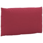 vidaXL Coussins de palette lot de 2 rouge bordeaux tissu oxford