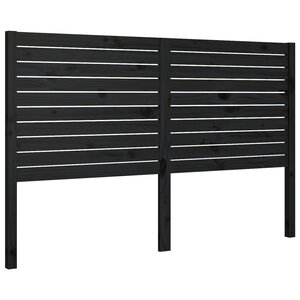 vidaXL Tête de lit Noir 166x4x100 cm Bois massif de pin