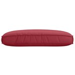 vidaXL Coussin de palette pour siège Bordeaux 120x80x12 cm en tissu Oxford