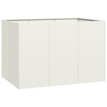 vidaXL Jardinière blanc 120x80x80 cm acier