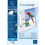Classeur à Levier Prem'Touch Dos 70mm Rembordé 1 pochette extérieure A4 Blanc EXACOMPTA
