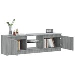 vidaXL Meuble TV avec lumières LED sonoma gris 120x30x35 5 cm