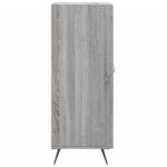 vidaXL Buffet Sonoma gris 34 5x34x90 cm Bois d'ingénierie