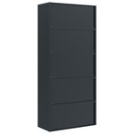 vidaXL Classeur anthracite 90x40x200 cm Acier