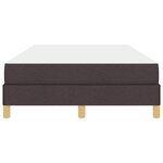 vidaXL Lit à ressorts Marron foncé 120 x 200 cm tissu