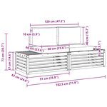 vidaXL 2 pc Ensemble de canapés d'extérieur Blanc