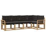 vidaXL Ensemble de canapés d'extérieur 5 pc