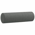 vidaXL Ensemble de canapés 3 Pièces coussins gris foncé tissu