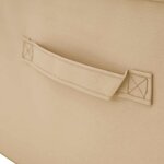 vidaXL Boîte de rangement Tissu intissé 100 x 50 x 18 cm 90 l Crème