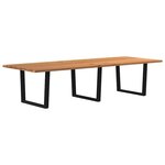 vidaXL Table à manger 320x120x74 cm bois de chêne massif rectangulaire