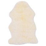 vidaXL Tapis en peau de mouton 60 x 90 cm Blanc