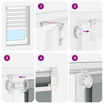 vidaXL Store zèbre marron 165x150cm largeur du tissu 160 9cm polyester