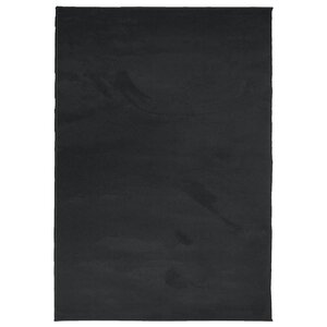 vidaXL Tapis OVIEDO à poils courts noir 140x200 cm