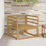 vidaXL Sofa de milieu extérieur Bois d'Acacia Massif Blanc