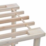 vidaXL Range-chaussures à 4 étagères 2 Pièces Bois de sapin solide