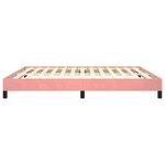 vidaXL Cadre de lit sans matelas rose 160x200 cm velours