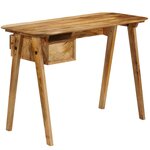 Bureau table meuble travail informatique 110 cm bois de manguier massif 0502099
