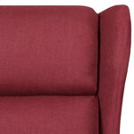vidaXL Fauteuil inclinable Rouge bordeaux Tissu