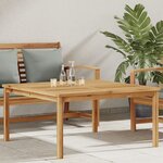 vidaXL Table basse Marron 110 x 110 x 45 cm Bois de teck solide