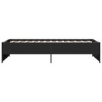 vidaXL Cadre de lit sans matelas noir 90x190 cm