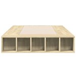vidaXL Cadre de lit sans matelas chêne sonoma 100x200 cm